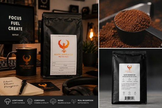 Quiet Momentum – Mushroom Instant Coffee