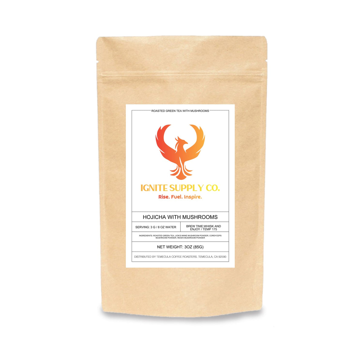 Hojicha With Mushrooms | Toasted Functional Tea