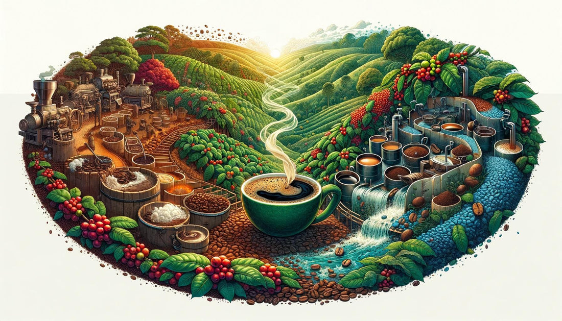 🌍 The Journey of a Coffee Bean: From Farm to Cup