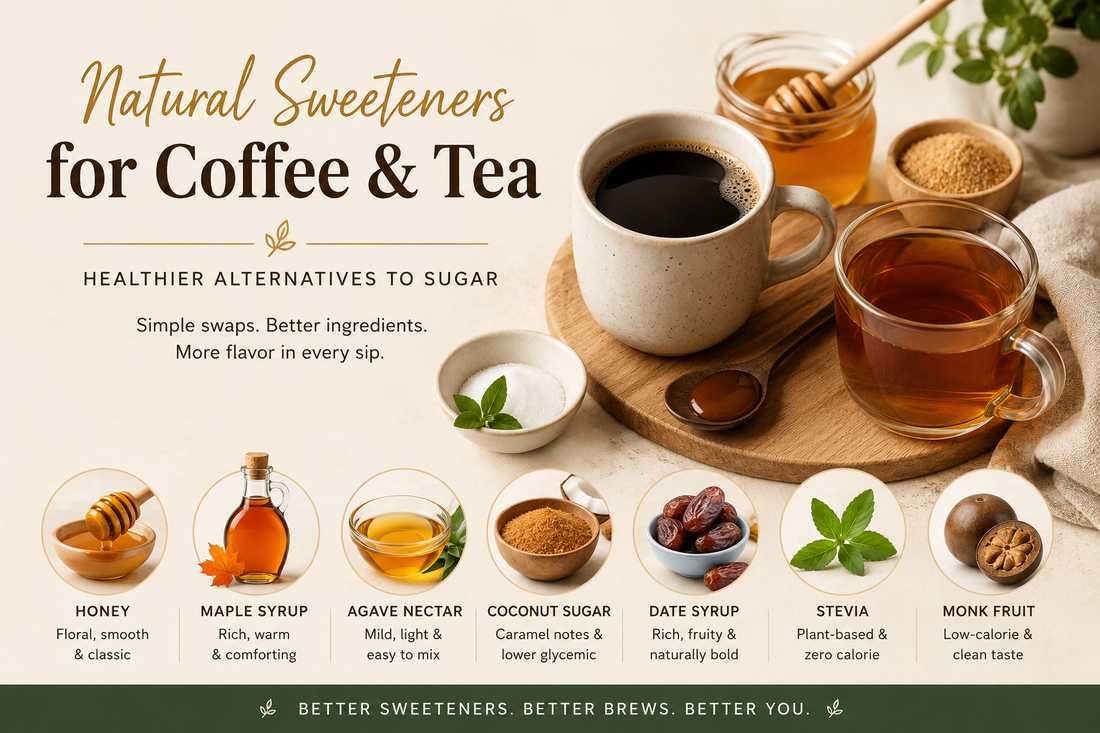 🍯 Natural Sweeteners for Coffee & Tea – Healthier Alternatives to Sugar