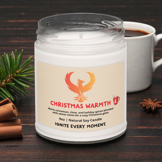 Christmas Warmth • Holiday Spice Soy Candle (9oz)