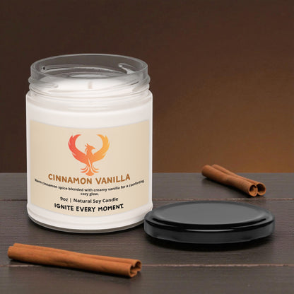 Cinnamon Vanilla • Warm & Cozy Soy Candle (9oz)