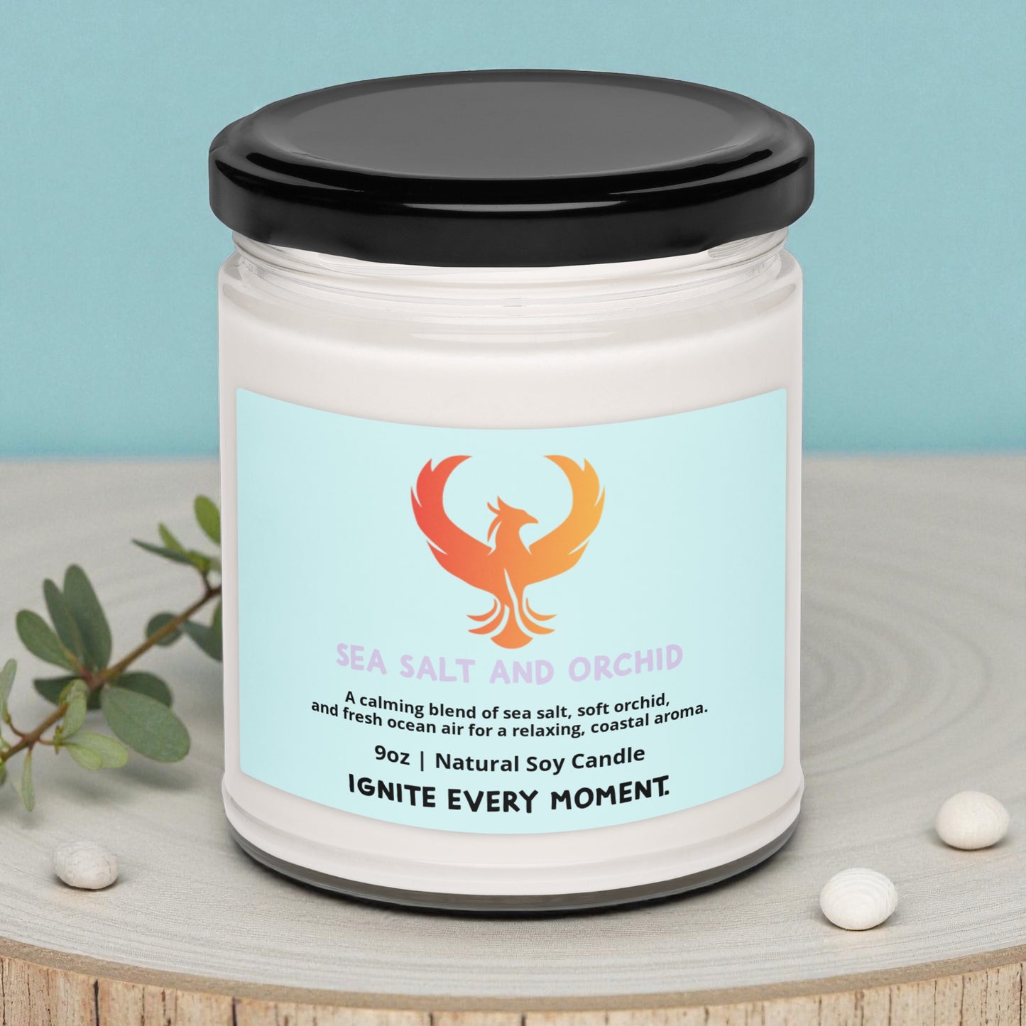 Sea Salt & Orchid • Coastal Fresh Soy Candle (9oz)