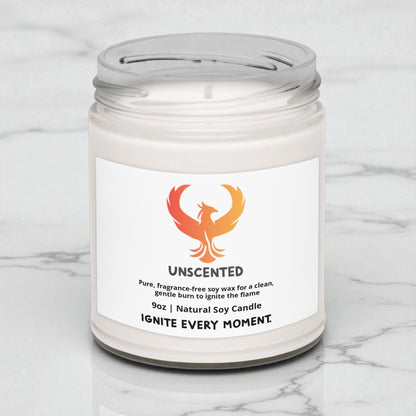 Unscented • Pure Natural Soy Candle (9oz)