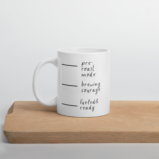 Coffee Fuel Stages Mug – Pre-Roast to Ready